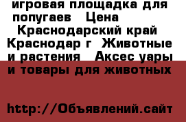 игровая площадка для попугаев › Цена ­ 1 000 - Краснодарский край, Краснодар г. Животные и растения » Аксесcуары и товары для животных   